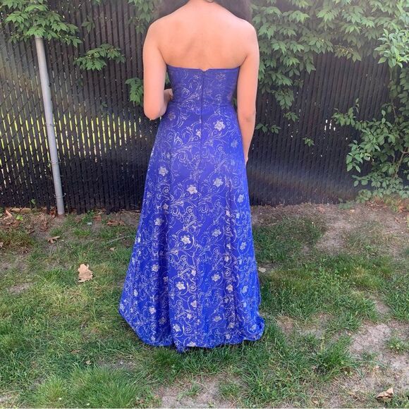 Y2K Royal Blue Prom Gown ,Graduation Fancy party Dress - Picture 7 of 8